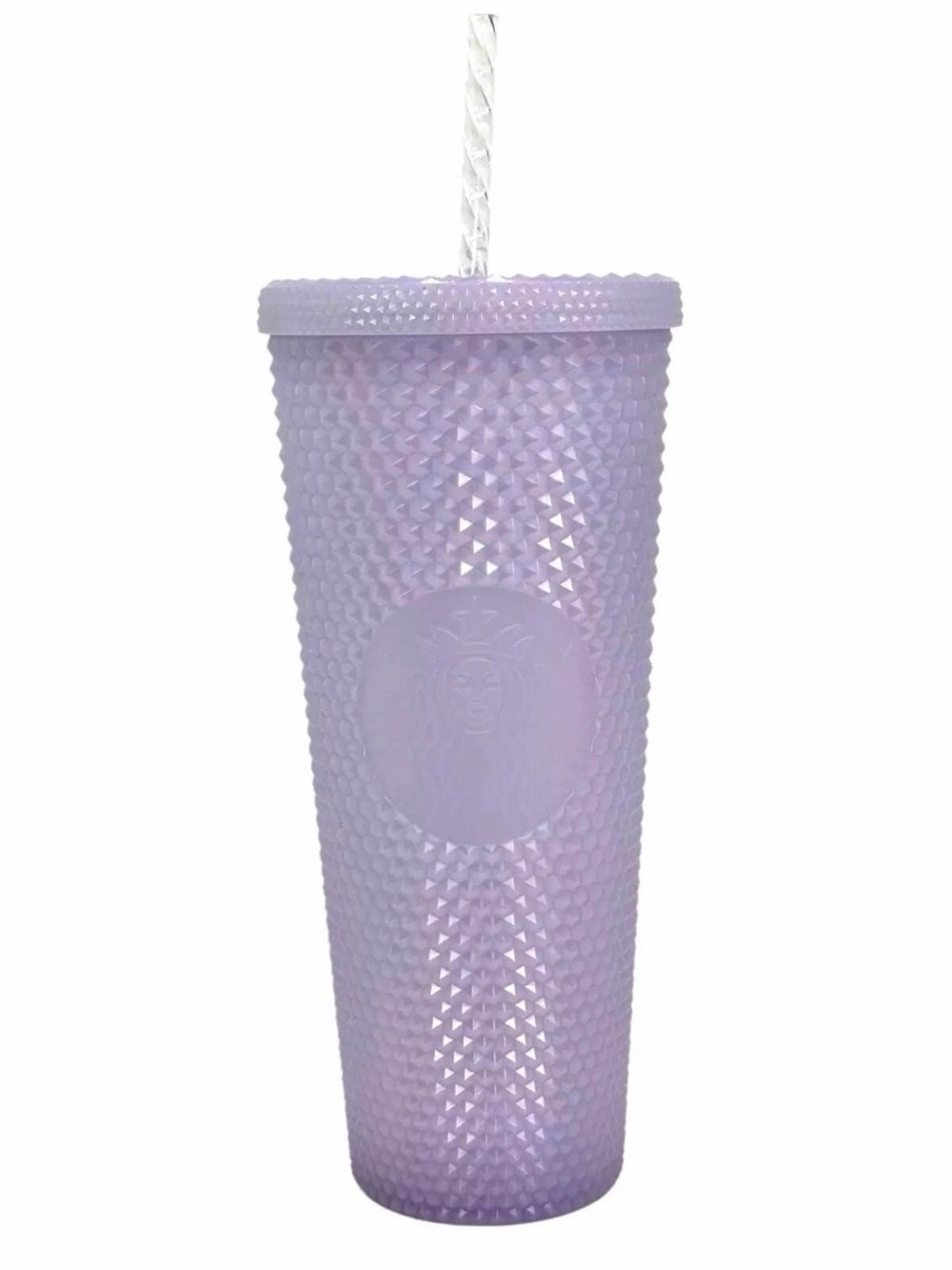 Starbucks Lilac Lavender Purple Icy Bling Iridescent Studded Cup Tumbler 24 oz